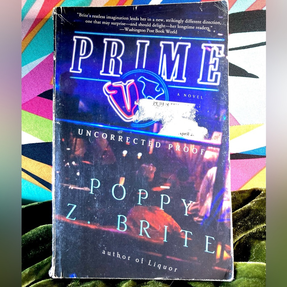 Used Copy Prime By Poppy Z. Brite Rickey & G-Man Series RARE UNCORRECTED PROOF
